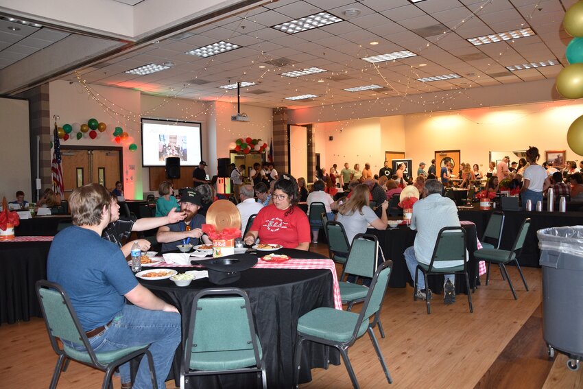 The community packed the house with every table full to break this year's record for money raised to support the Weld Re-8 school district.